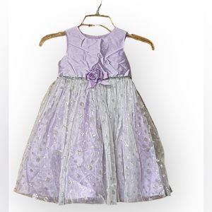 EUC Girls Marmellata Size 4 Lavender Sleeveless Tulle Dress